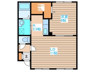 ウェルリ－川下の物件間取画像